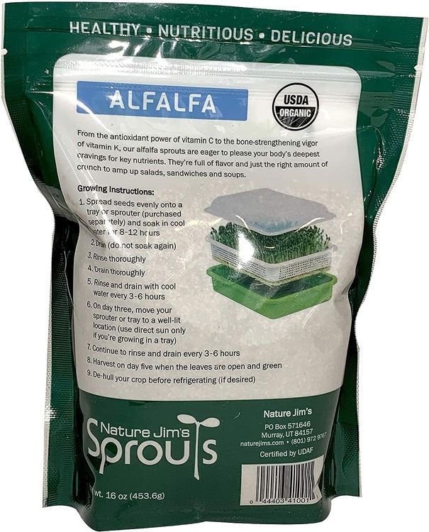 No. 9 - Nature Jims Sprouts Alfalfa Seeds - 3