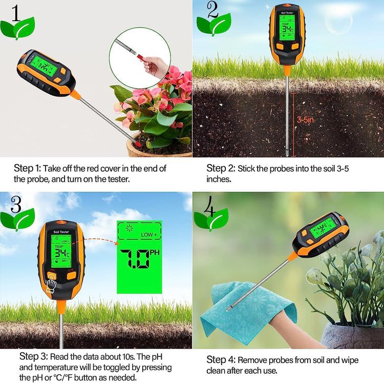 No. 3 - HEMDRE 4-in-1 Soil Tester - 5