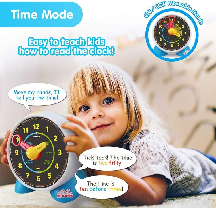 No. 5 - BEST LEARNING Interactive Clock Toy - 2