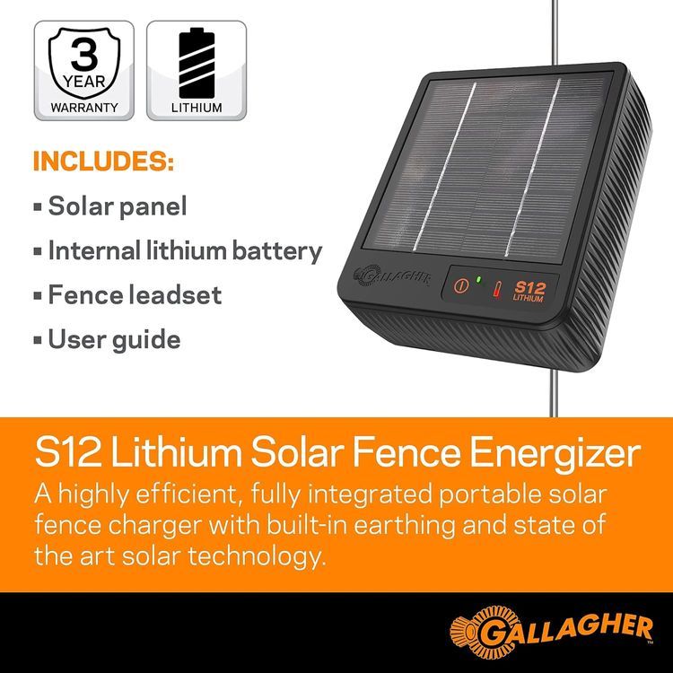 No. 6 - Gallagher S12 Solar Electric Fence Charger - 2