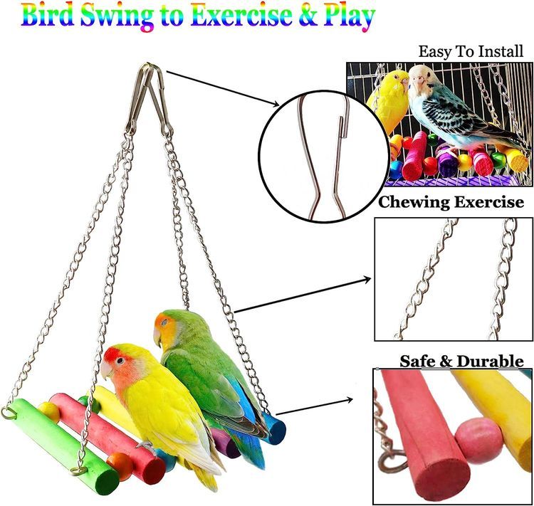 No. 2 - ESRISE Bird Swing Toy - 4