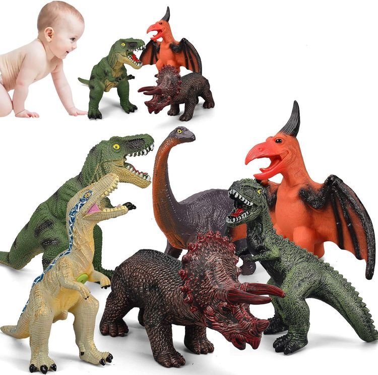 No. 3 - Gzsbaby 6 Pcs Jumbo Dinosaur Set - 5