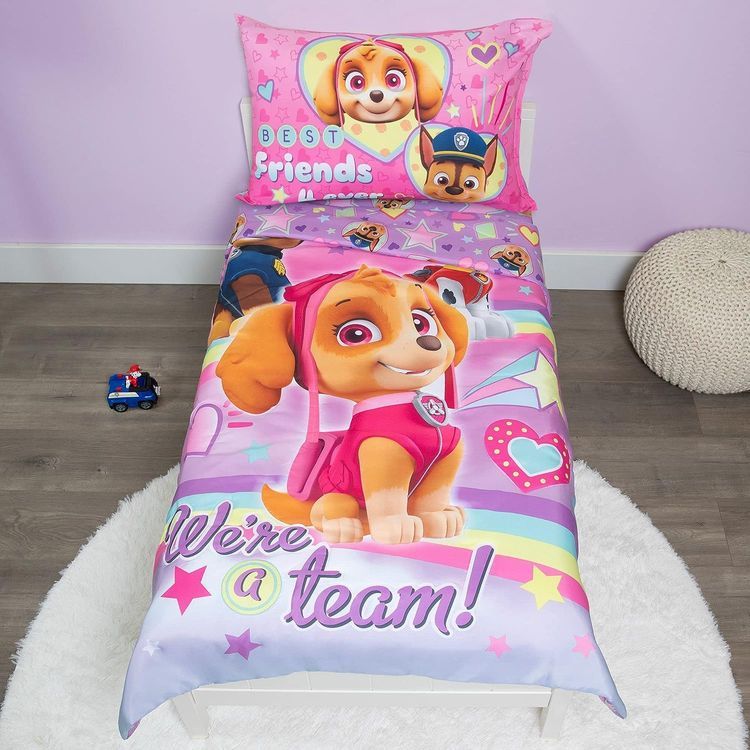 No. 10 - Paw Patrol Skye 4 Piece Toddler Bedding Set - 1