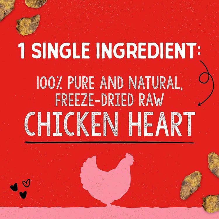 No. 4 - Freeze-Dried Chicken Hearts Dog Treats - 3