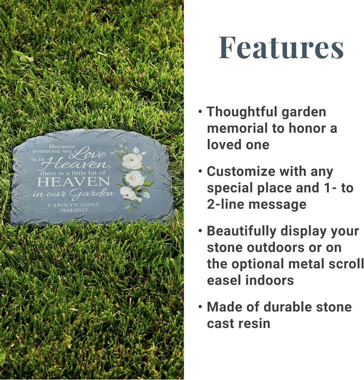 No. 4 - Let's Make Memories Memorial Garden Stone - 3