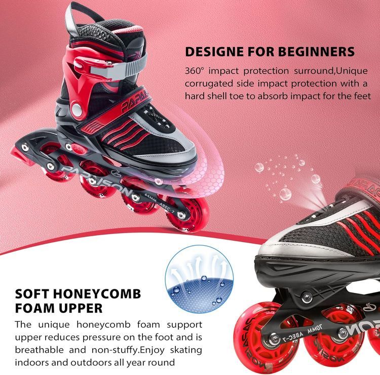 No. 10 - PAPAISON Adjustable Inline Skates - 5