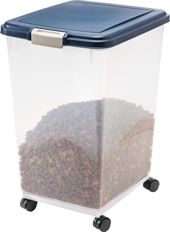 No. 5 - IRIS USA 69qt/50lbs Airtight Pet Food Storage Container With Casters - 1