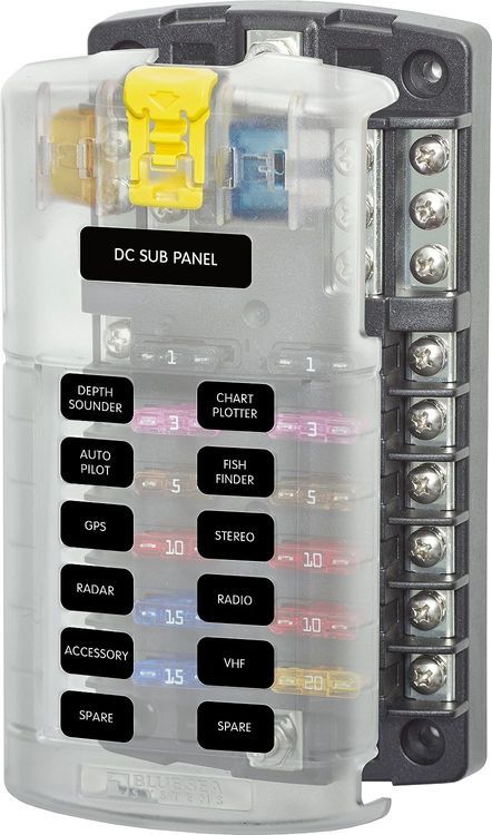 No. 8 - Blue Sea Systems 5026 ST Blade Fuse Block - 1