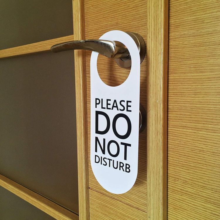 No. 9 - Do Not Disturb Door Hanger Sign 2 Pack - 2