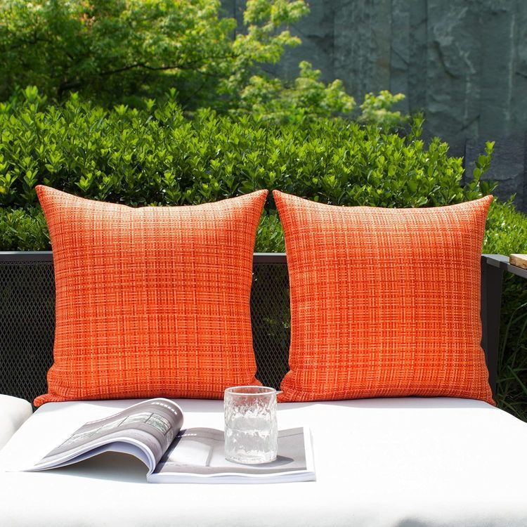 No. 7 - Kevin Textile Pack of 2 Decorative Outdoor Waterproof Fall Throw Pillow Covers - 5