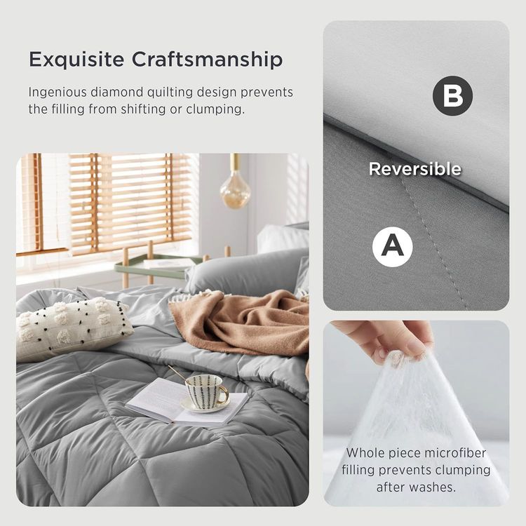 No. 10 - Bedsure Queen Comforter Set - 5