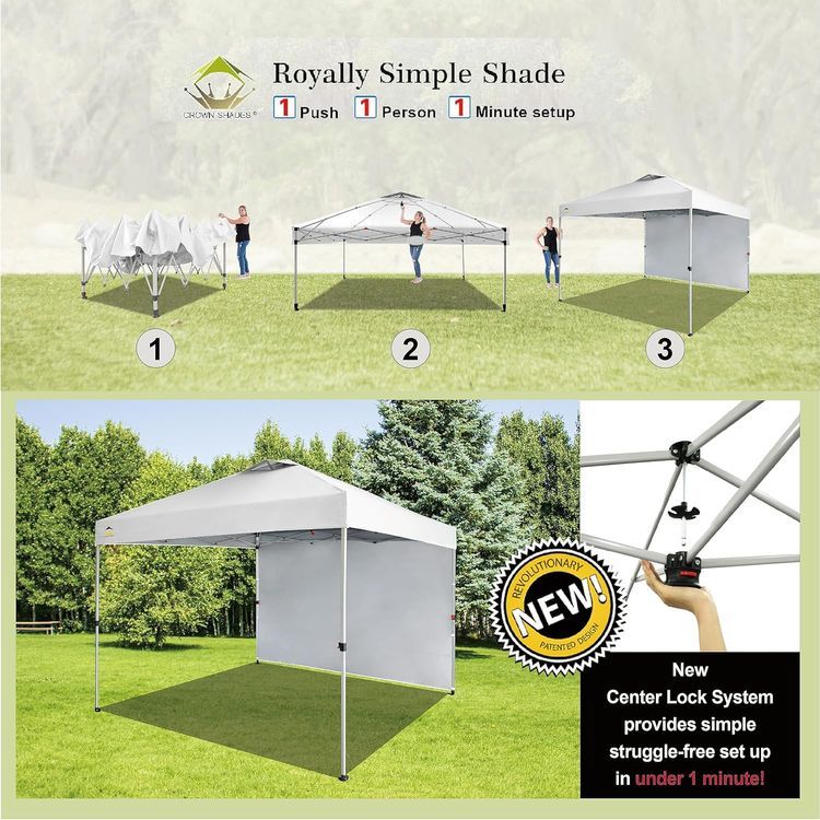 No. 5 - CROWN SHADES 10x10 Pop-up Canopy Tent - 2