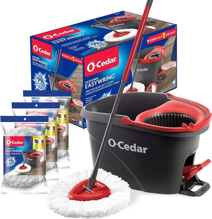 No. 4 - O-Cedar Easywring Spin Mop & Bucket System - 1