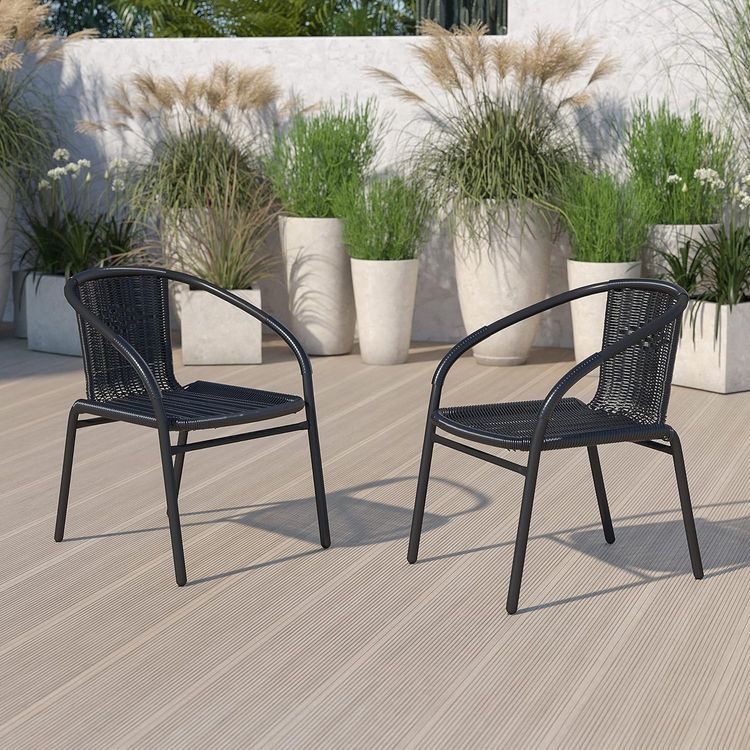 No. 8 - EMMA + OLIVER Patio Dining Chairs - 1