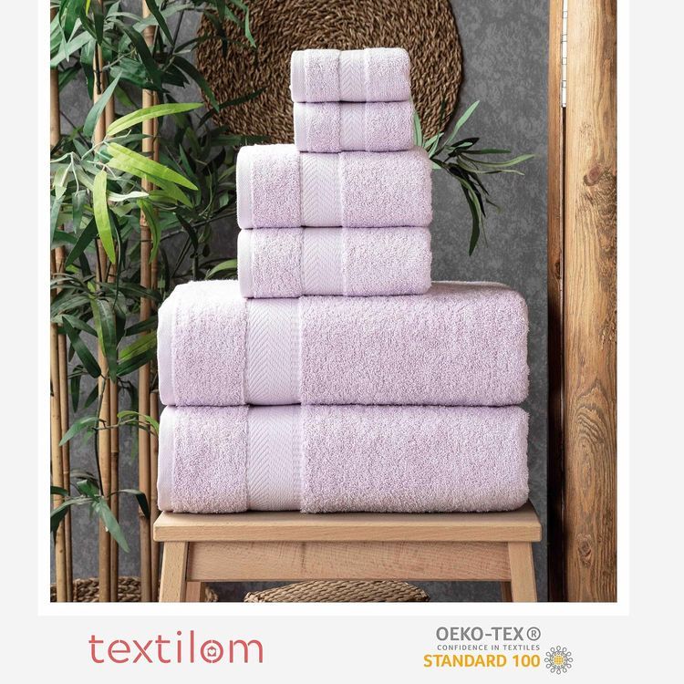 No. 5 - TEXTILOM 100% Turkish Cotton 6 Pcs Bath Towel Set - 3