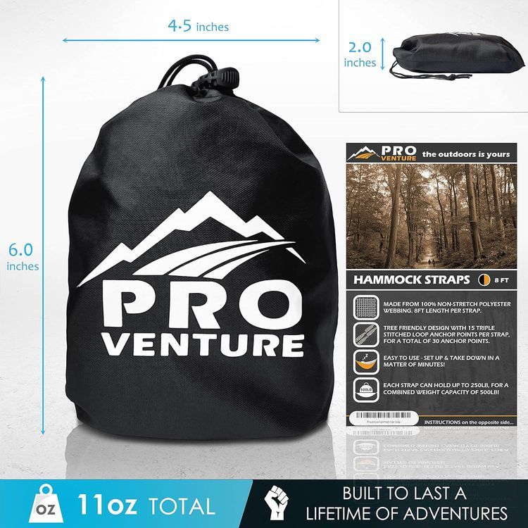 No. 10 - Pro Venture Hammock Straps and 2 Carabiners - 4