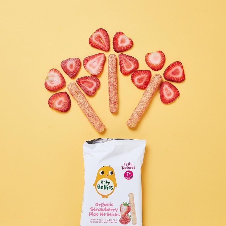 No. 4 - Little Bellies Organic Pick-Me Sticks Strawberry Puff Snacks - 2