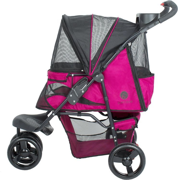 No. 10 - PETIQUE Razzberry Pet Stroller - 3