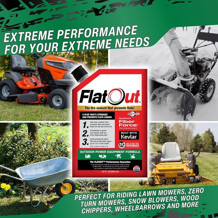 No. 8 - FlatOut Tire Sealant Outdoor Power Equipment Formula - 5