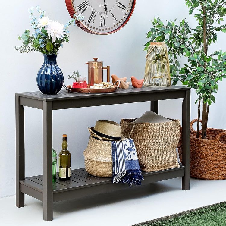 No. 9 - Cambridge Casual Westlake Wooden Bar Console Table - 2