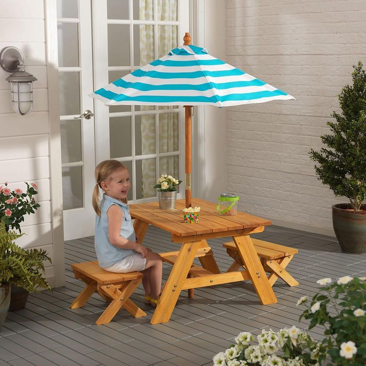 No. 6 - KidKraft Outdoor Table & Chair Set - 4