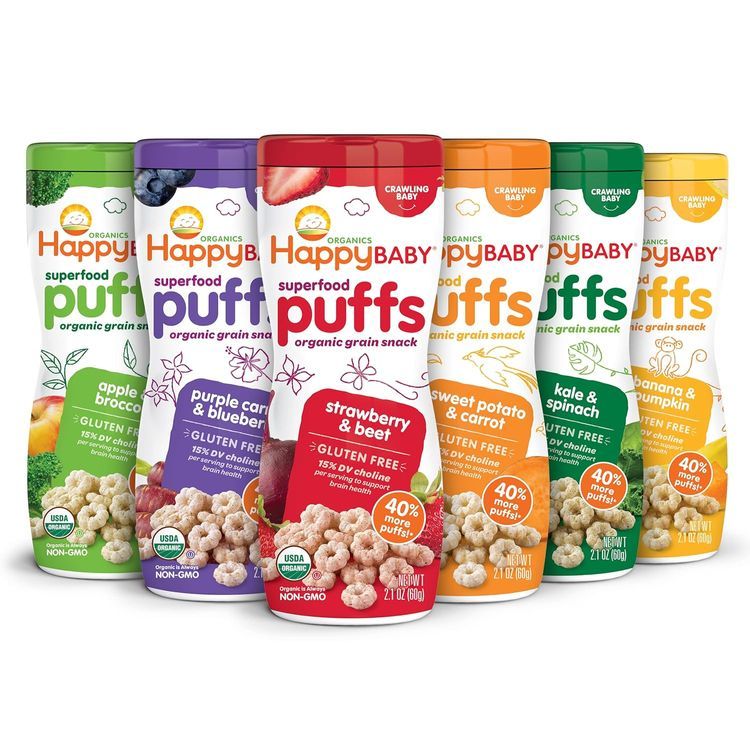 No. 5 - Happy Baby Organic Superfood Puffs Variety Pack - 1