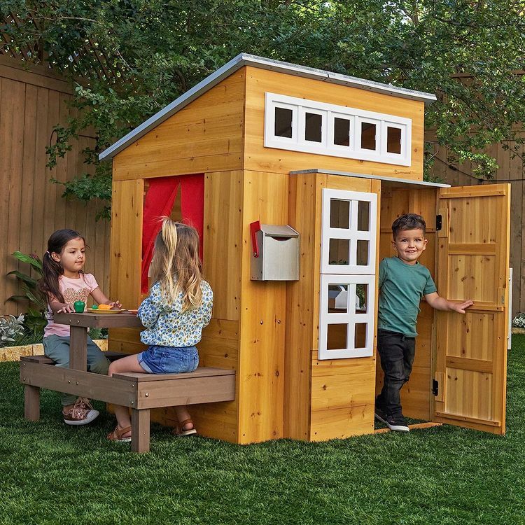 No. 9 - KidKraft Modern Outdoor Wooden Playhouse - 2