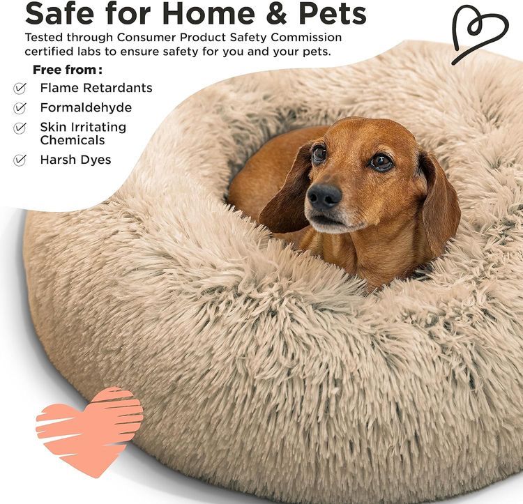 No. 2 - Best Friends by Sheri The Original Calming Donut Cat and Dog Bed - 5