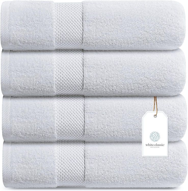 No. 8 - White Classic Bath Towels - 2