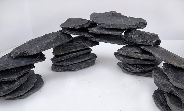 No. 10 - Small World Slate & Stone Natural Slate Stone 3 to 5 inch Rocks - 3