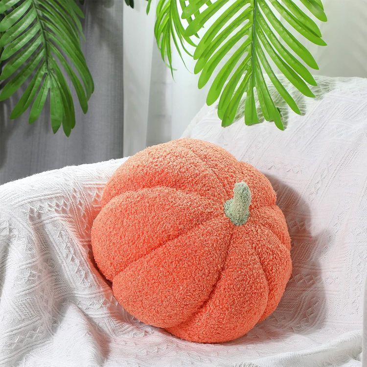 No. 4 - Pumpkin Throw Pillow Cushion - 5