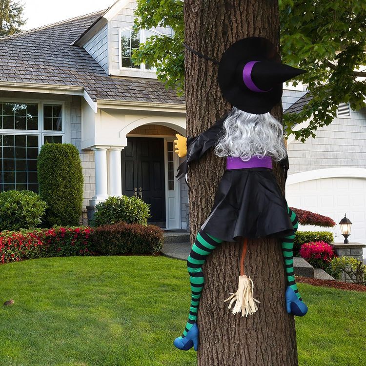 No. 10 - POPGIFTU Large Crashing Witch Halloween Outdoor Decorations - 3