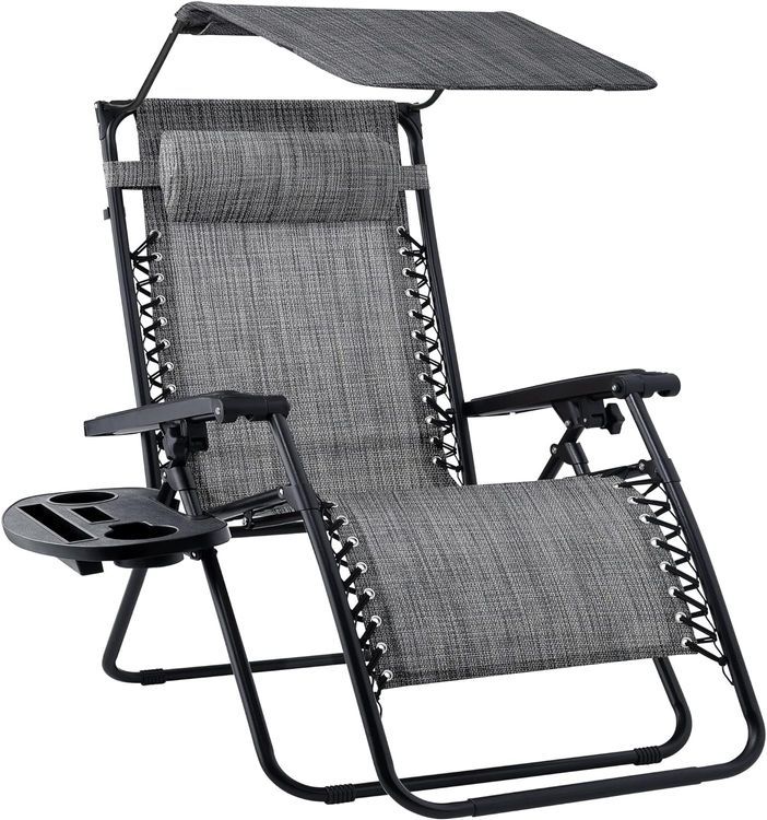 No. 5 - Best Choice Products Folding Zero Gravity Outdoor Recliner Patio Lounge Chair - 1