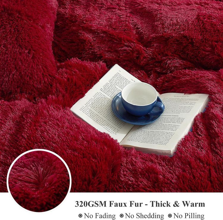 No. 6 - XeGe Cozy Plush Shaggy Duvet Cover - 3