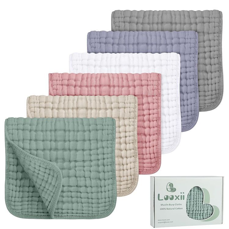 No. 10 - Looxii Muslin Burp Cloths - 1