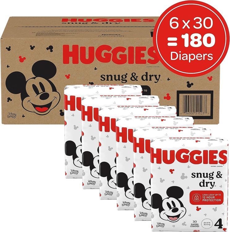 No. 10 - Huggies Snug & Dry Baby Diapers, Size 4 - 2