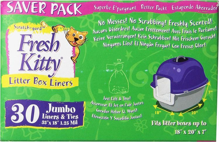 No. 8 - Fresh Kitty 30 Count Jumbo Litter Box Liners - 3