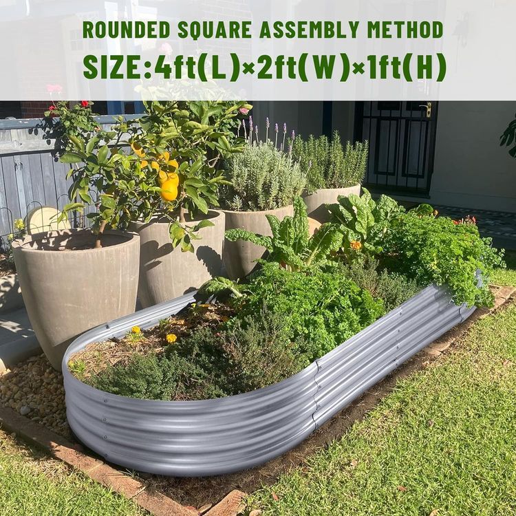 No. 1 - Land Guard Galvanized Raised Garden Bed Kit - 3