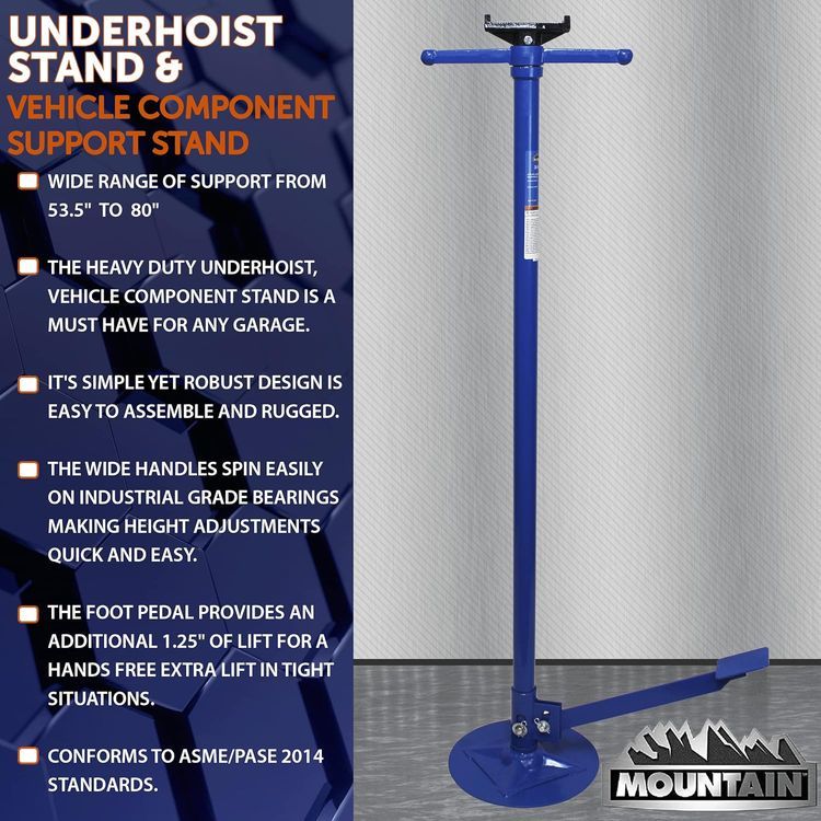 No. 9 - Mountain 50754A 3/4 Ton Automotive Under Hoist Stand - 3