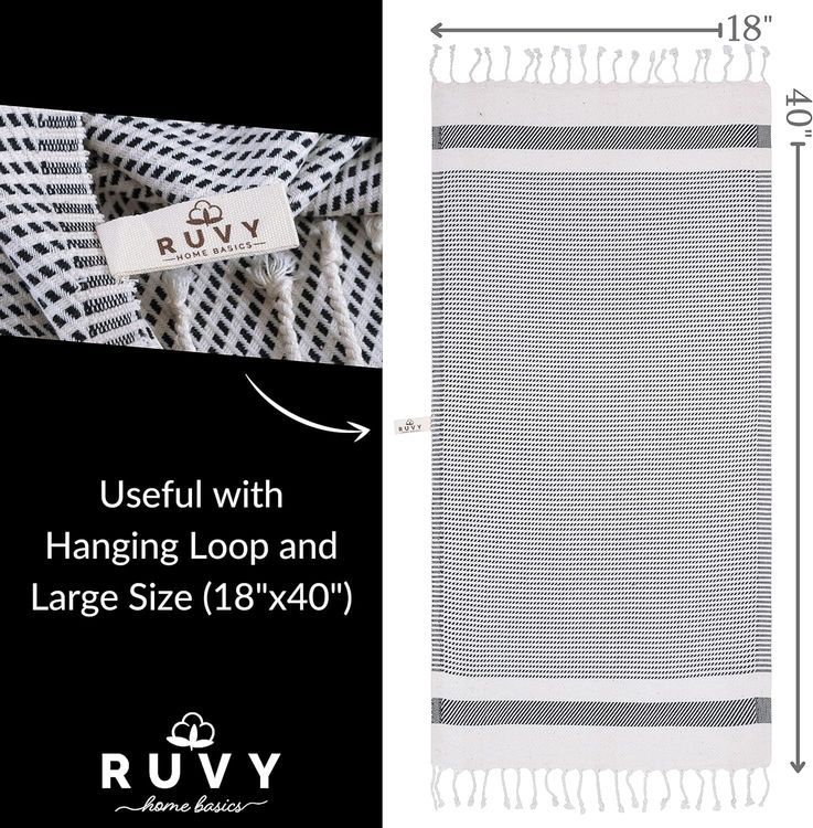 No. 4 - Ruvy Home Basics Turkish Hand Towels - 3