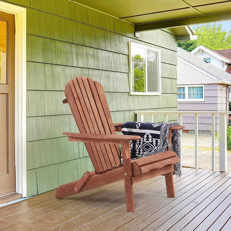 No. 2 - Wooden Folding Adirondack Chair - 5