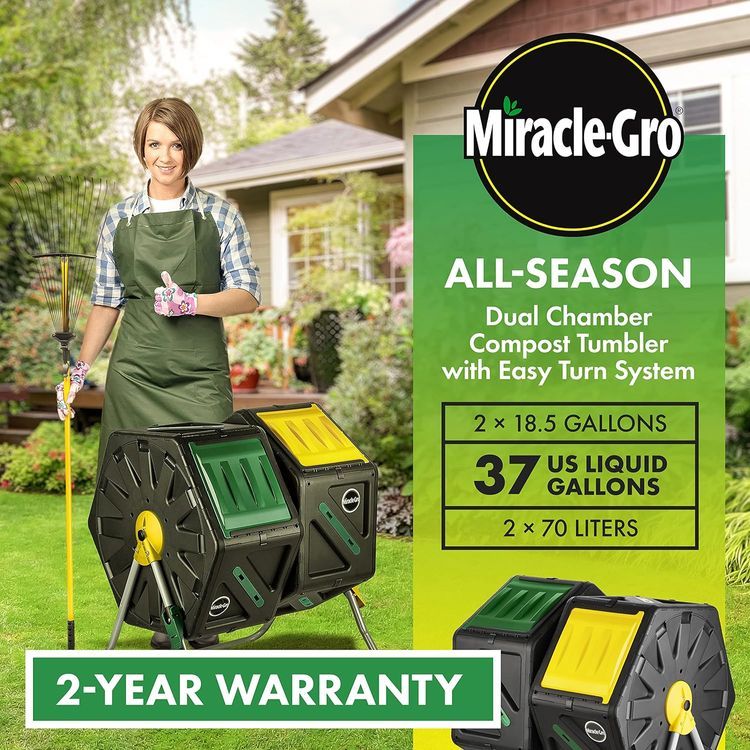 No. 8 - Miracle-Gro Dual Chamber Compost Tumbler - 2