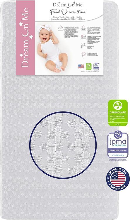 No. 2 - Dream On Me Honeycomb Orthopedic Firm Fiber Standard Baby Crib Mattress - 1