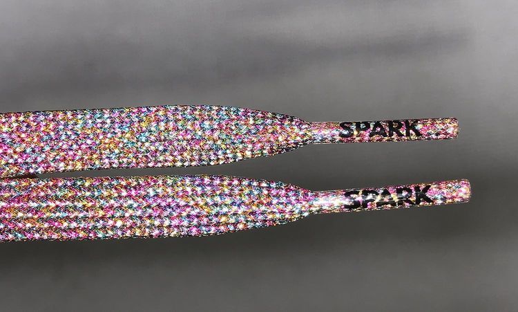 No. 10 - Derby Laces Rainbow Mirage Spark Shoelace - 3