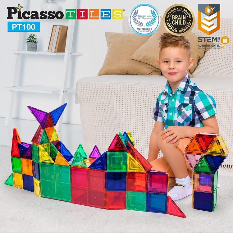 No. 1 - PicassoTiles Magnetic Tiles - 2