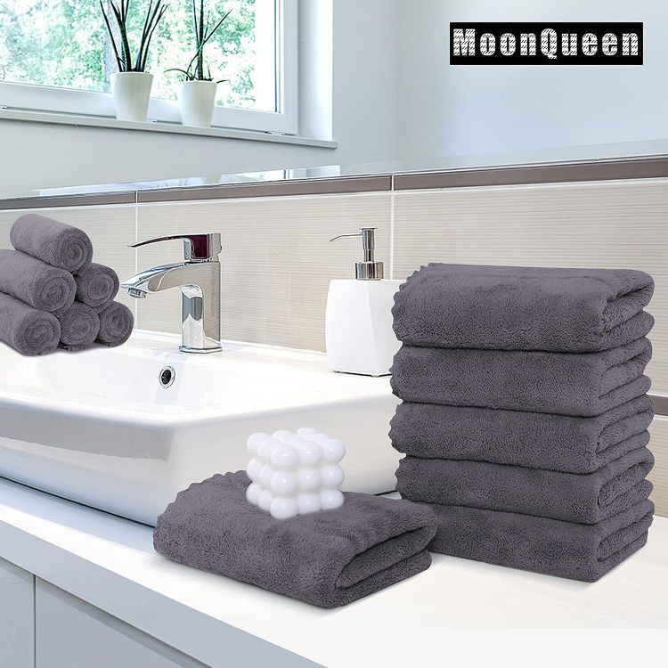 No. 8 - MOONQUEEN 6 Pack Premium Hand Towels - 2