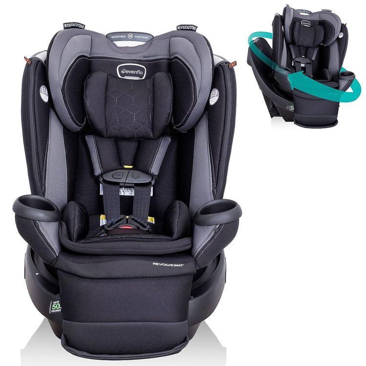 No. 5 - Evenflo Revolve360 Extend All-in-One Rotational Car Seat - 1