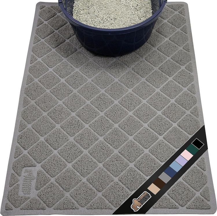 No. 2 - Gorilla Grip 100% Waterproof Cat Litter Box Trapping Mat - 1