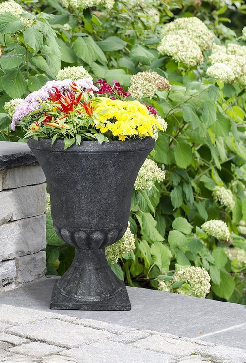 No. 6 - Resin-Stone Composite Garden Planter Urns - 2