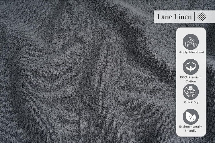 No. 4 - LANE LINEN Bath Towels - 5